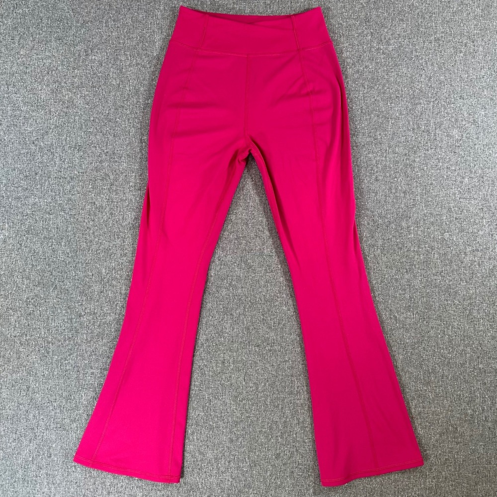Athletic Works Womens XL Pink Flare Yoga Pant Crossover Waist Activewear Legging